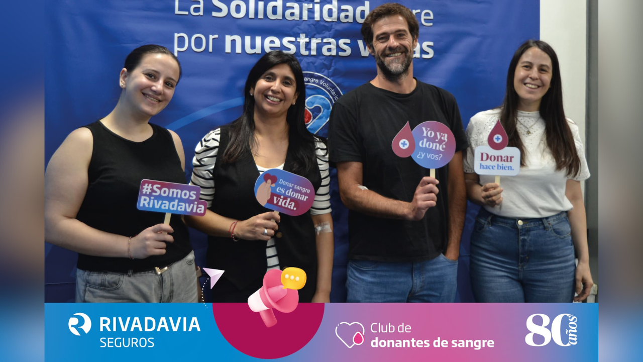 Con motivo de celebrarse el Mes del Donante Voluntario de Sangre, y en su 80° aniversario, Rivadavia puso en marcha nuevamente una colecta masiva con alcance en todo el país.