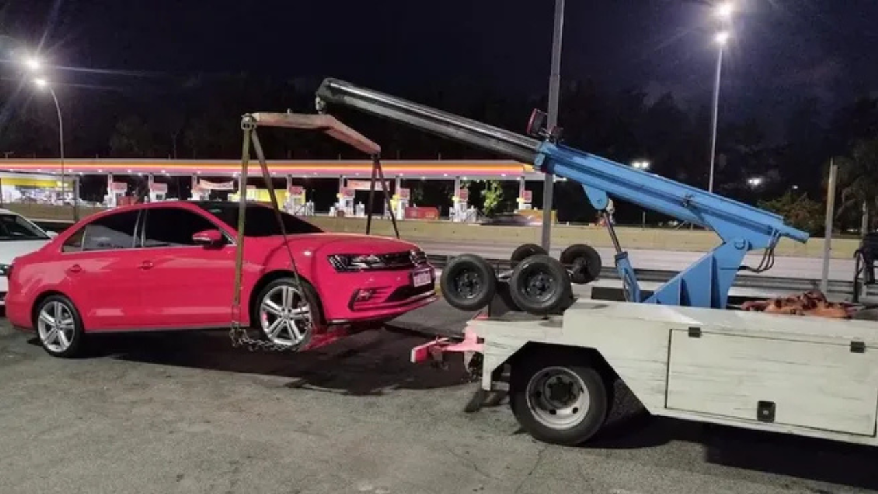 Los controles se realizaron a la altura de Tecnópolis. Los infractores organizaban carreras ilegales, las grababan con un dron y las subían a las redes.