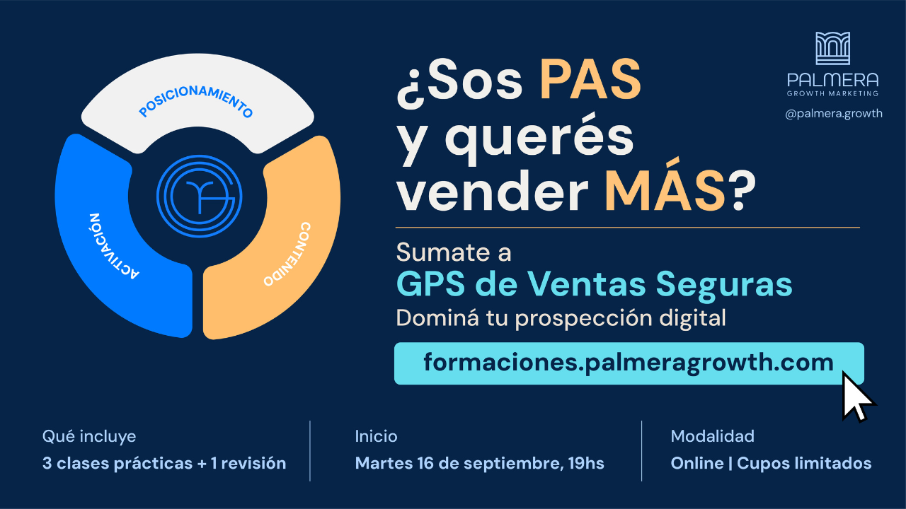 Fecha: Martes 16 de septiembre, 19 hs. Modalidad online. Cupos limitados. Incluye 3 clases prácticas + 1 revisión personalizada.
